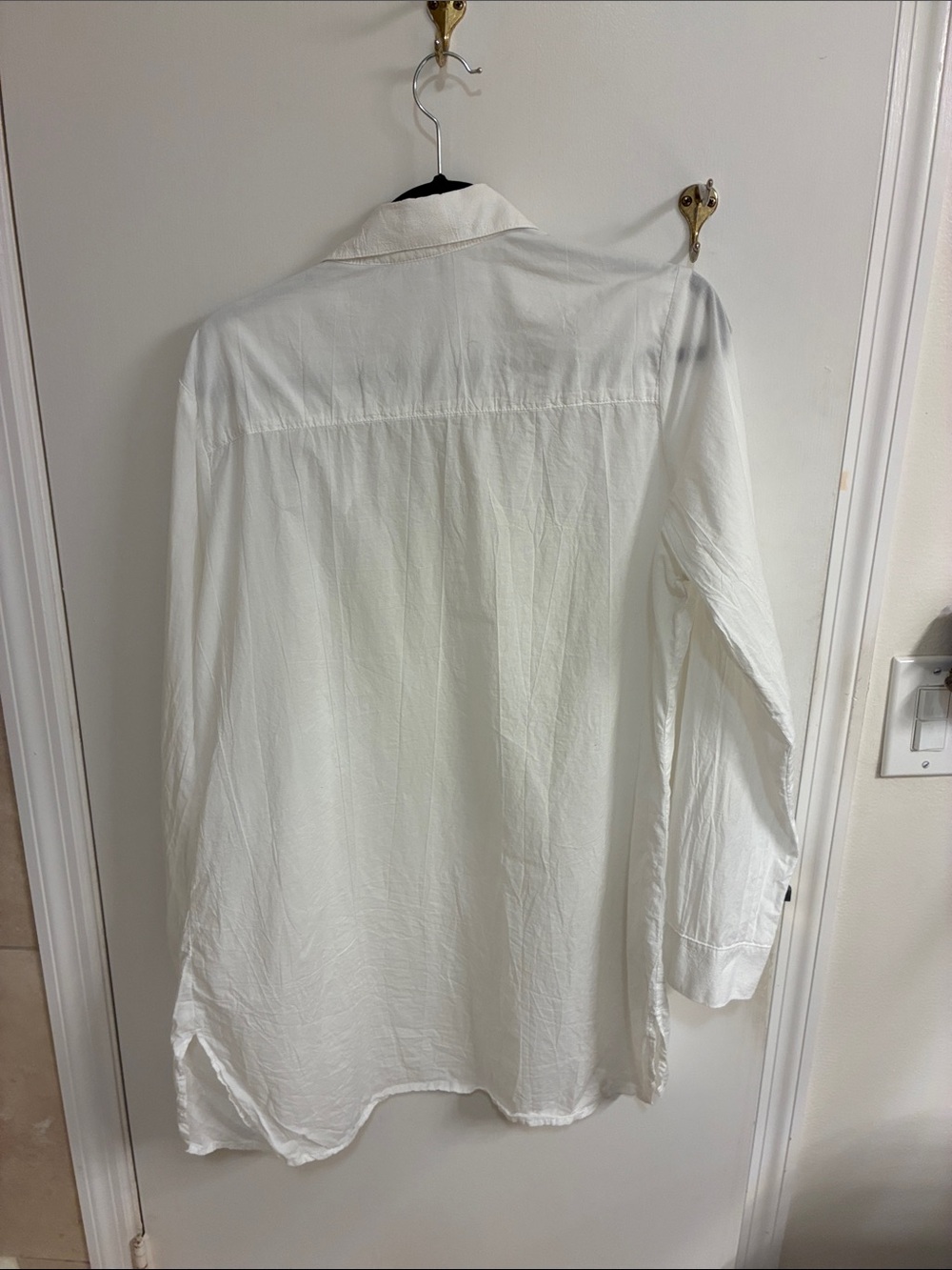Tommy Bahama White Button-Front Cotton Cover Up Shirt Sz L - Picture 8 of 10